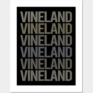 Gray Text Art Vineland Posters and Art